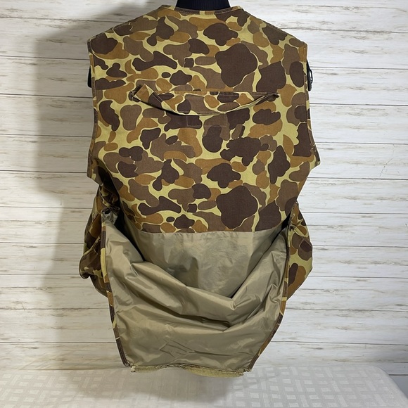 Vintage GAMEHIDE Camo Hunting Vest Front Loader Bird Pheasant Shell Holders XL - Picture 13 of 14